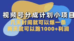 项目新玩法,视频号创作分成计划-常盈社-官方网站