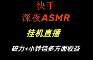 快手挂机直播磁力+小铃铛多方面收益-常盈社-官方网站