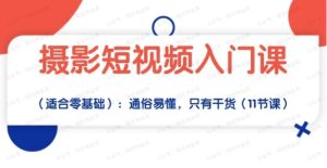 摄影短视频入门课(适合零基础):通俗易懂,只有干货(11节课)-常盈社-官方网站