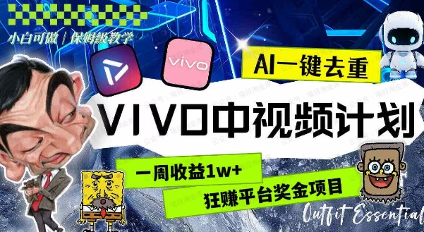 图片[1]-最新技术助力！vivo中视频项目每周轻松赚1W+，AI去重大揭秘！-常盈社-官方网站