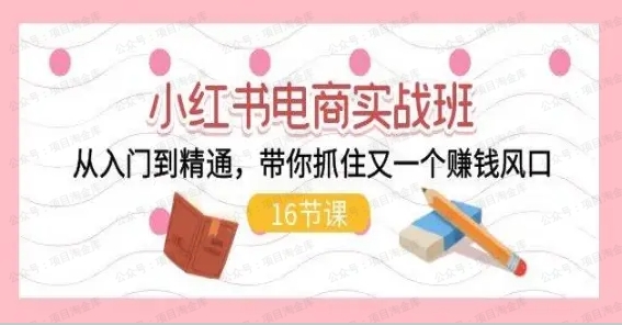 图片[1]-【小红书】电商运营入门到精通课-常盈社-官方网站